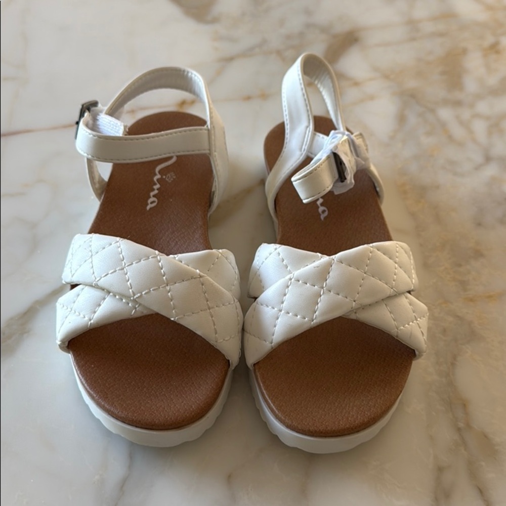 White Nina Sandals